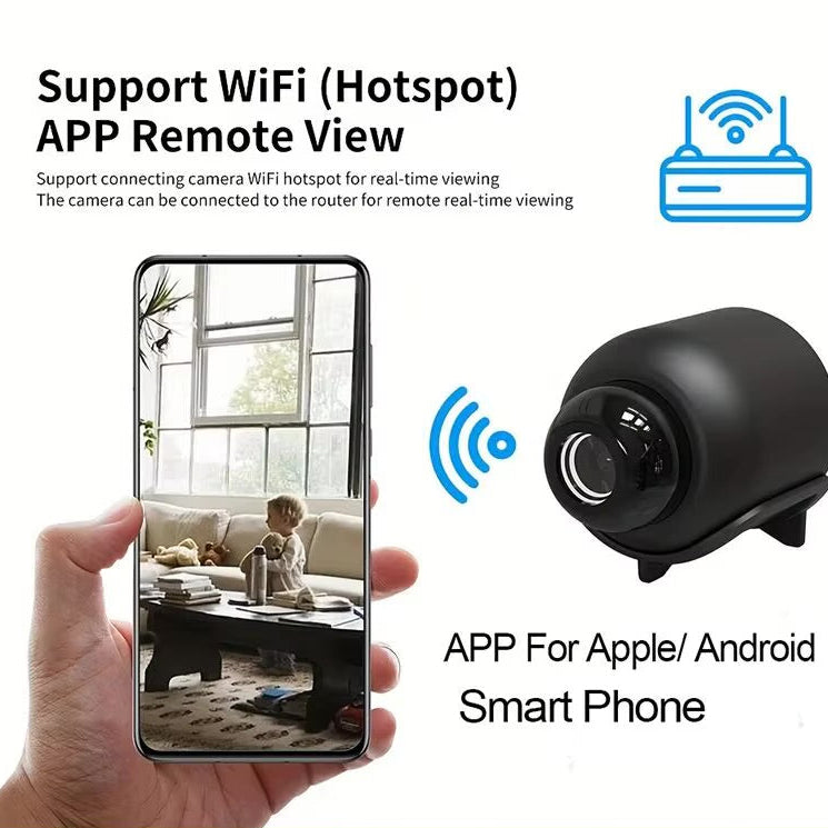 New X5Mini Night Vision 1080P Wireless Surveillance Camera Lightweight Clear Portable Motion Detection Premium Quality